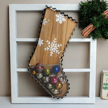 Load image into Gallery viewer, Cookie Cutter Inspired Vintage Christmas Stocking Basket - Cottage and Thistle