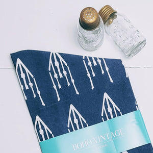 Temple Blue Tea Towels - Cottage and Thistle