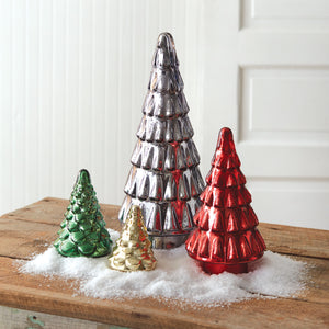 Silver Mercury Glass Christmas Tree - Cottage and Thistle
