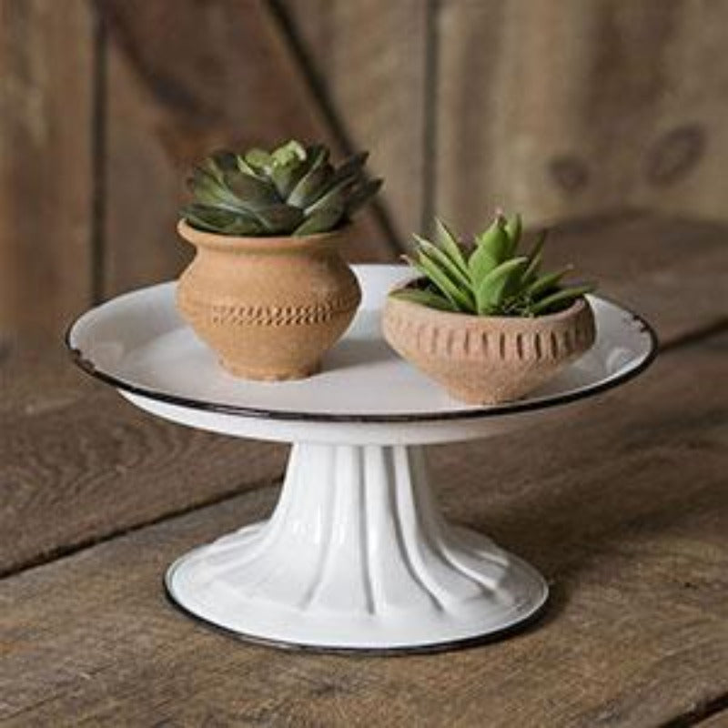Pedestal Stand with Black Trim - Cottage and Thistle