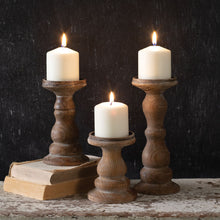 Load image into Gallery viewer, wooden-candle-holders.jpg