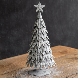 New Arrival! Metal Snowed Dusted Christmas Tree - Cottage and Thistle