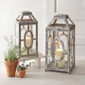 Cherry Valley Pillar Candle Lantern (Set of 2) - Cottage and Thistle