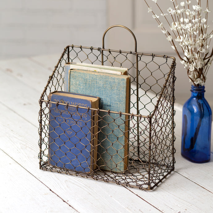 Mail Time Chicken Wire Basket - Cottage and Thistle