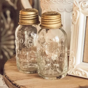 Mini Mason Salt and Pepper Shakers | INSPO INCLUDED! - Cottage and Thistle